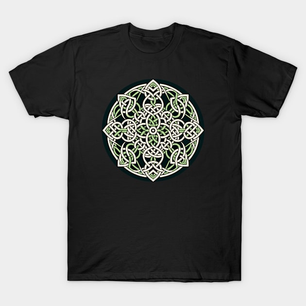 Eternal Celtic Knotwork Mandala Art 2 T-Shirt by AmandaOlsenDesigns